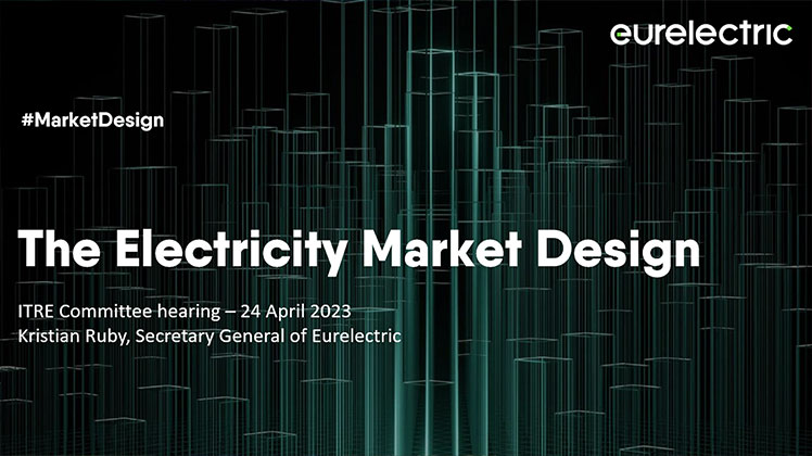 Eurelectric presentation in ITRE Public Hearing on the Reform for the Electricity Market Design Package